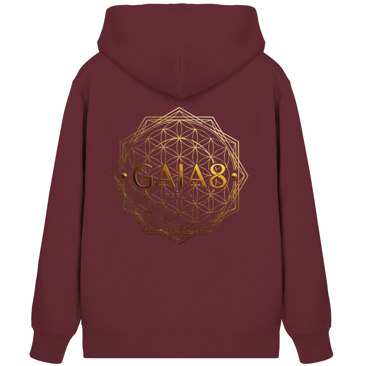 Lila Motiv Luxus & Minimalistisch - Unisex Organic Zipper