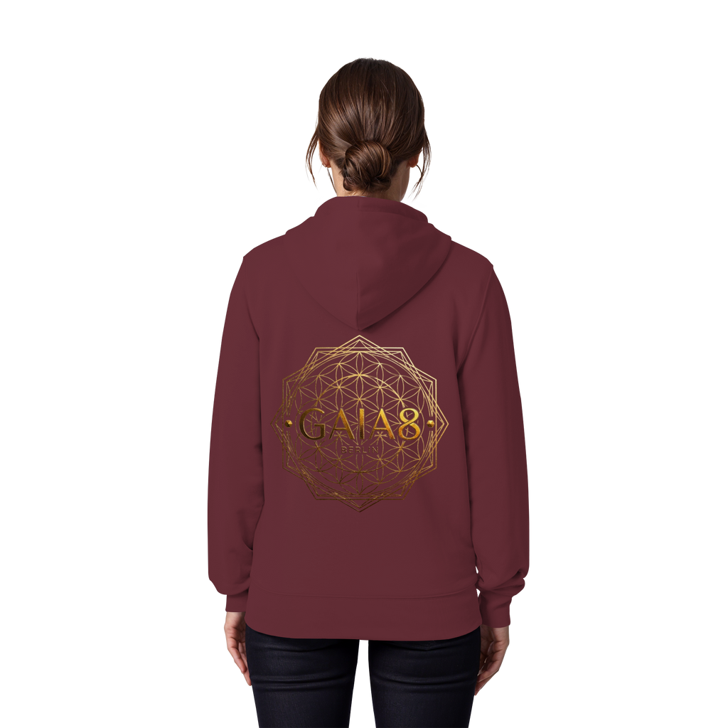 Lila Motiv Luxus & Minimalistisch - Unisex Organic Zipper