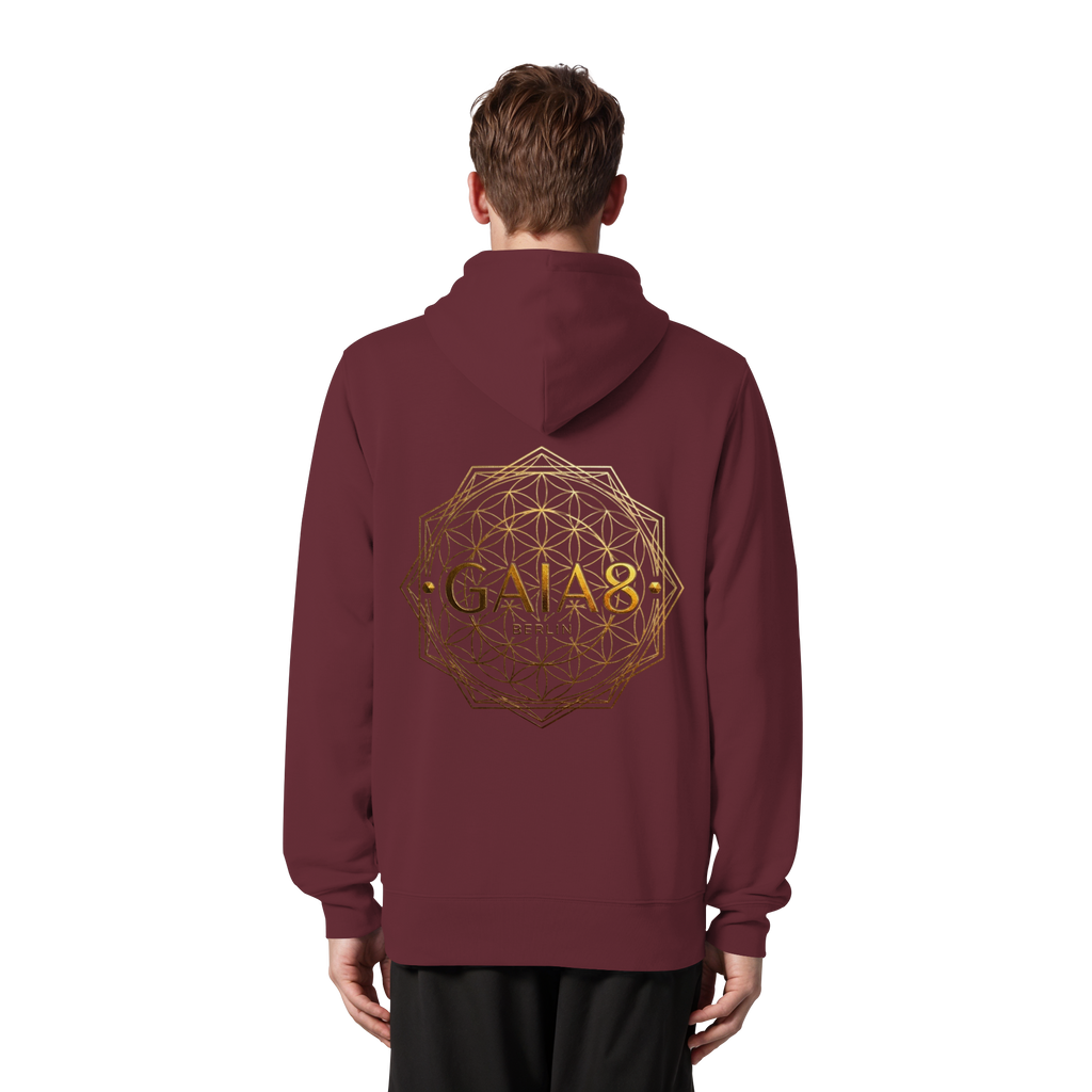 Lila Motiv Luxus & Minimalistisch - Unisex Organic Zipper