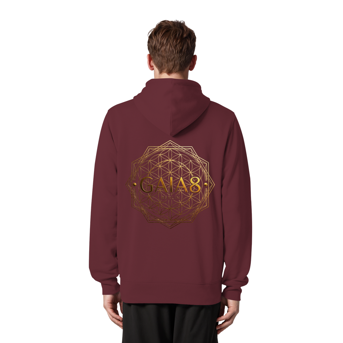 Lila Motiv Luxus & Minimalistisch - Unisex Organic Zipper