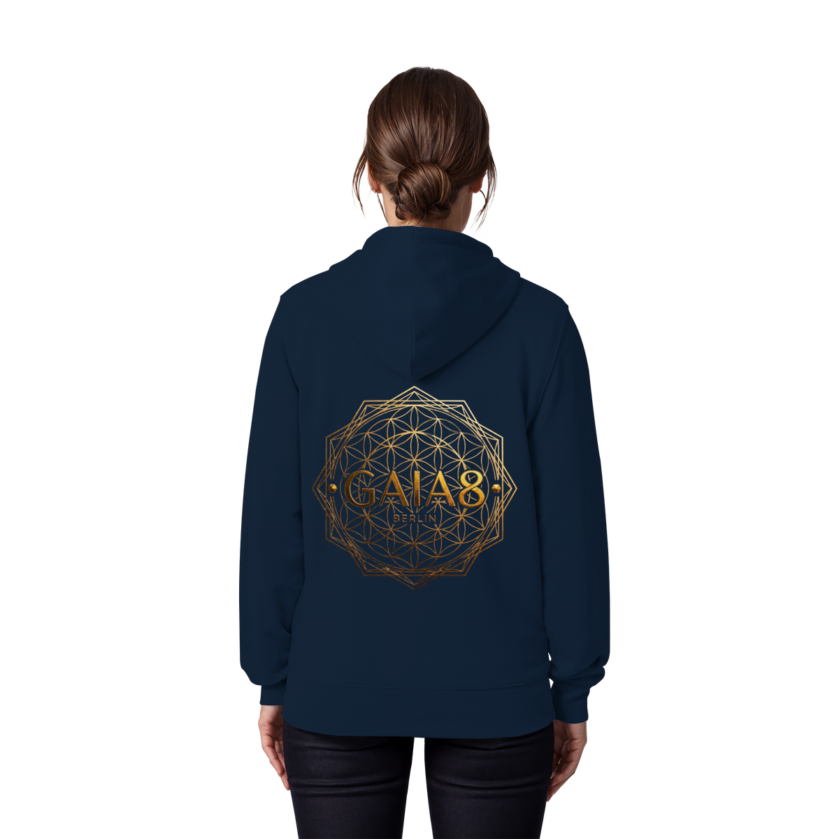 Lila Motiv Luxus & Minimalistisch - Unisex Organic Zipper
