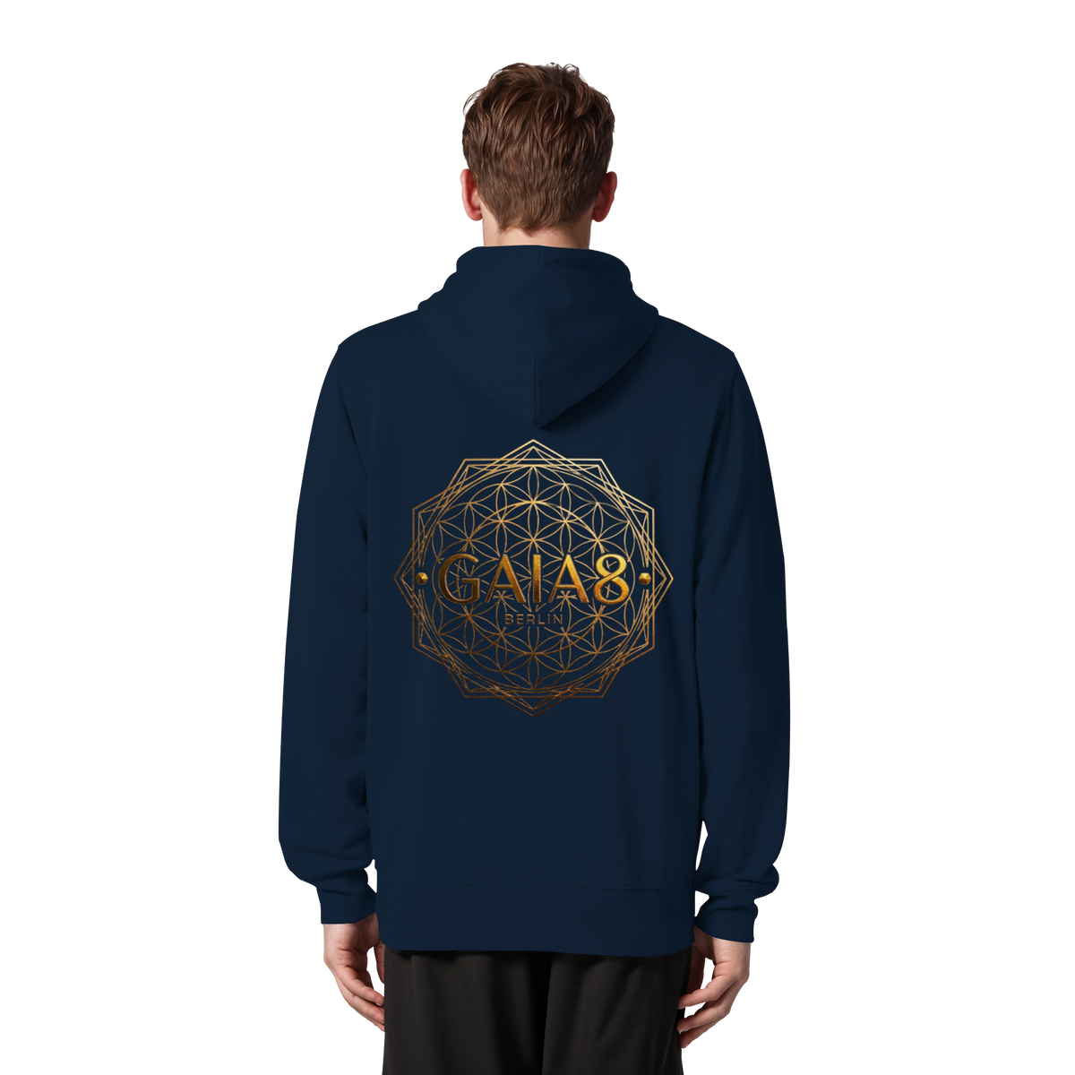 Lila Motiv Luxus & Minimalistisch - Unisex Organic Zipper