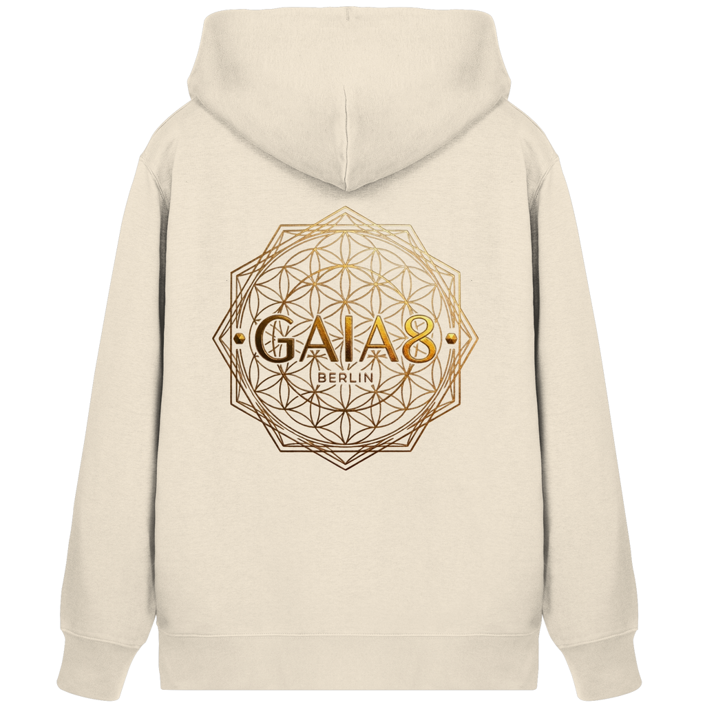 Lila Motiv Luxus & Minimalistisch - Unisex Organic Zipper