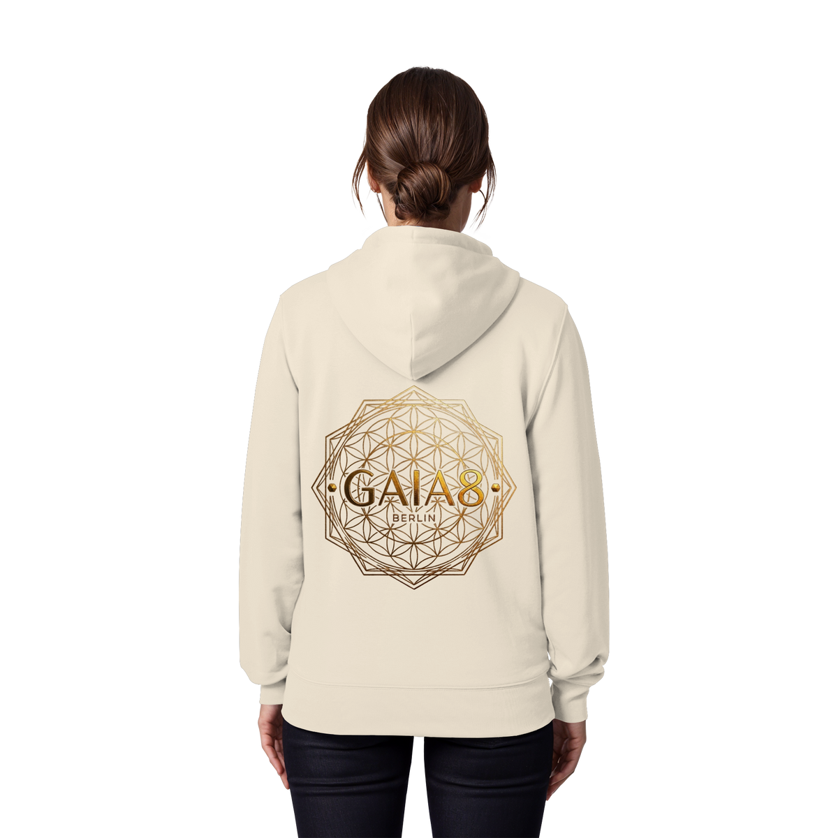 Lila Motiv Luxus & Minimalistisch - Unisex Organic Zipper
