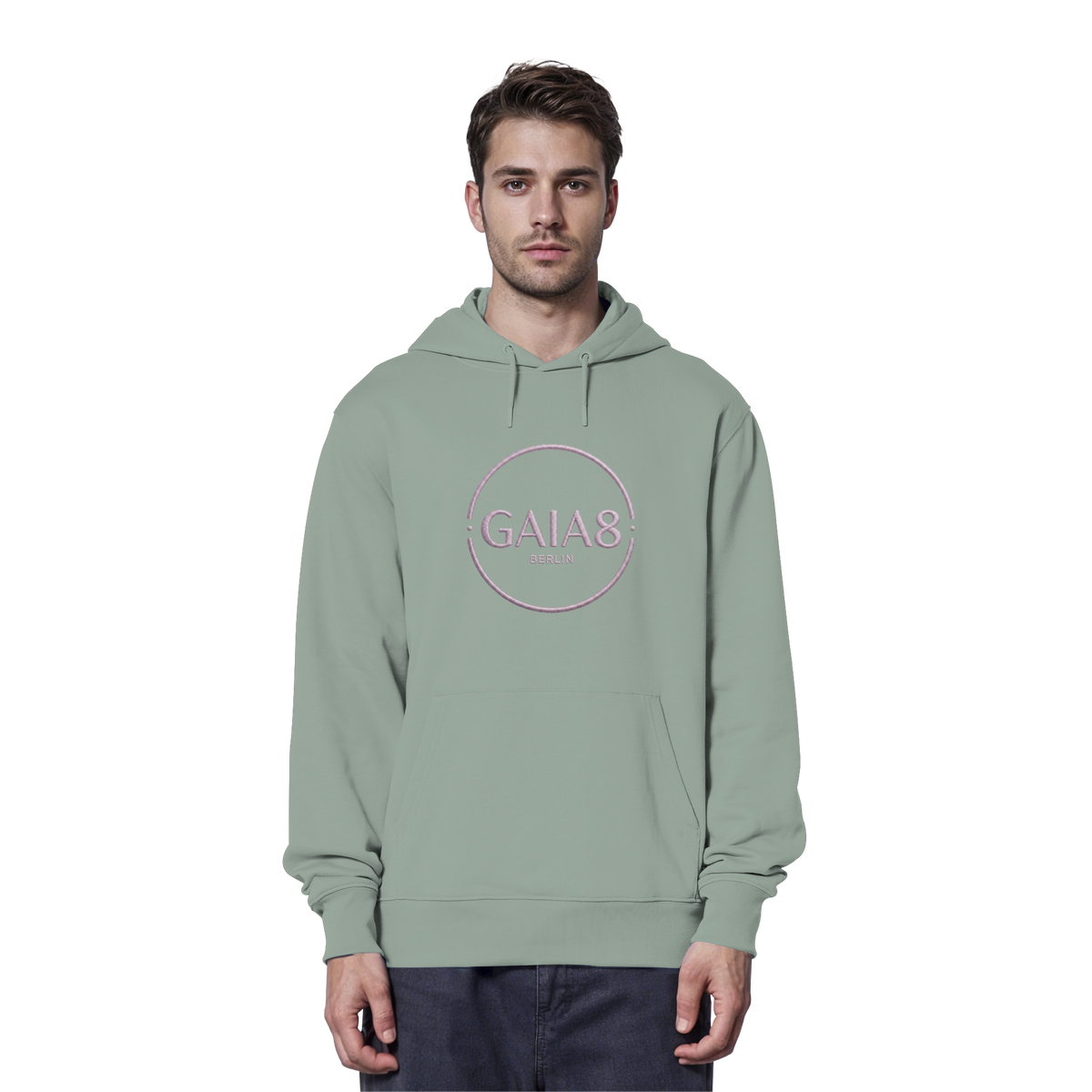 Lila Motiv Luxus & Minimalistisch - Organic Hoodie Herren