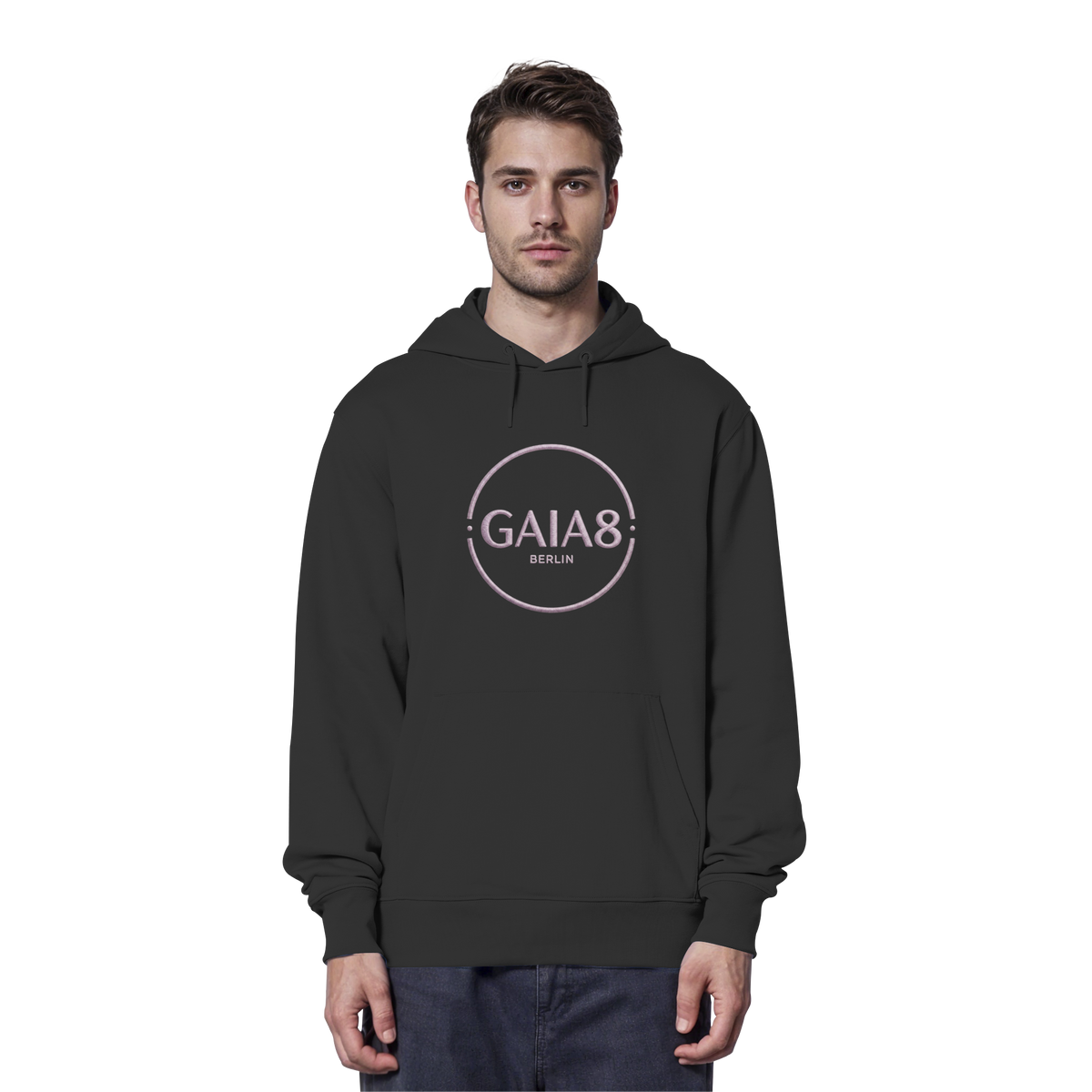 Lila Motiv Luxus & Minimalistisch - Organic Hoodie Herren