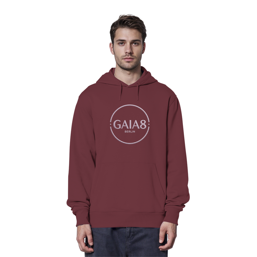 Lila Motiv Luxus & Minimalistisch - Organic Hoodie Herren