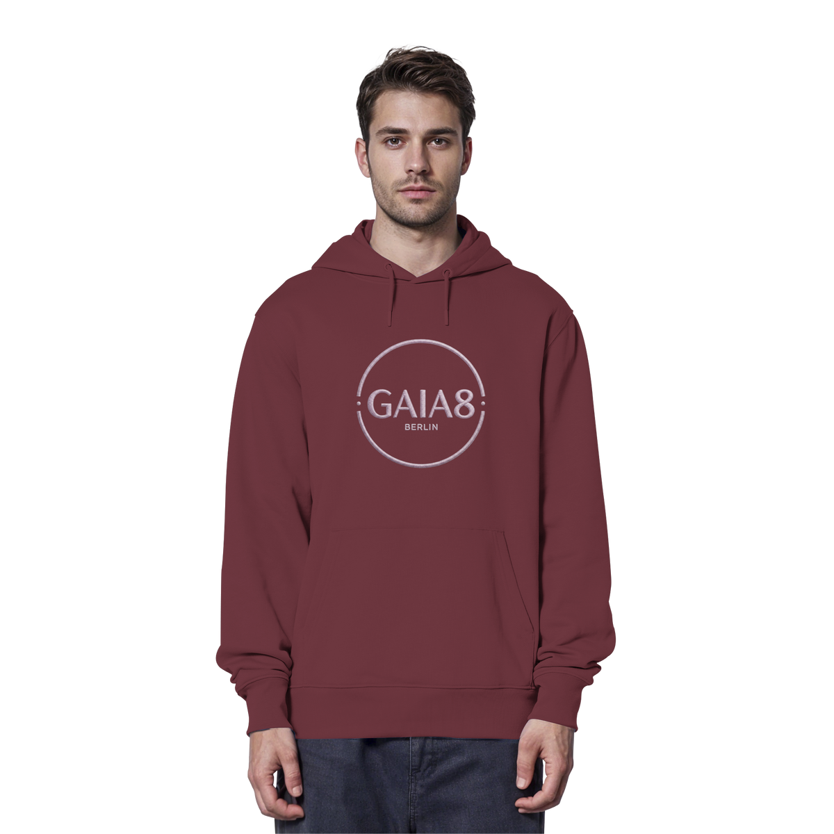 Lila Motiv Luxus & Minimalistisch - Organic Hoodie Herren
