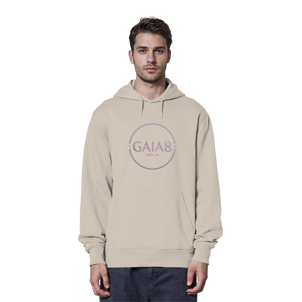 Lila Motiv Luxus & Minimalistisch - Organic Hoodie Herren