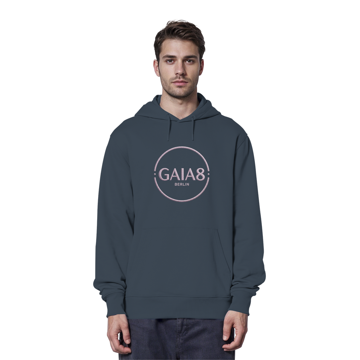 Lila Motiv Luxus & Minimalistisch - Organic Hoodie Herren