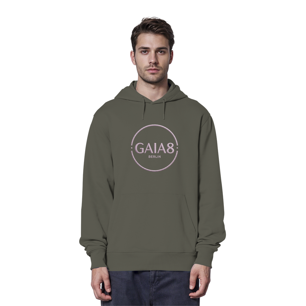 Lila Motiv Luxus & Minimalistisch - Organic Hoodie Herren