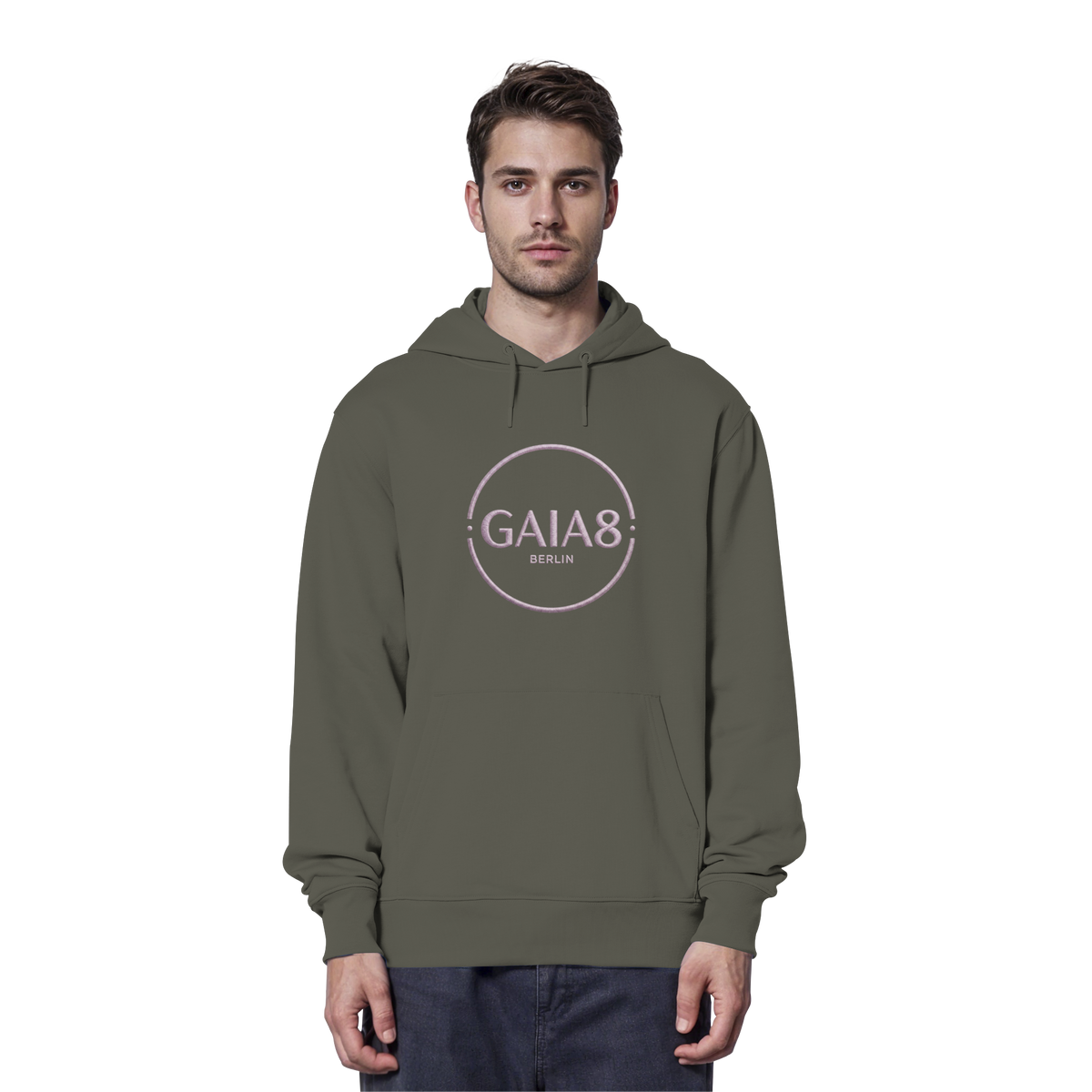 Lila Motiv Luxus & Minimalistisch - Organic Hoodie Herren