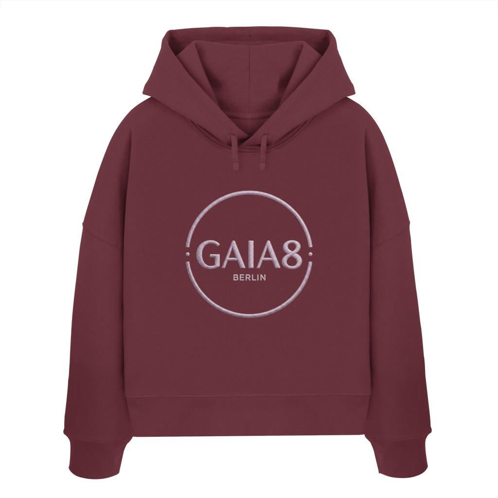 Lila Motiv Luxus & Minimalistisch - Womens Organic Boxcut Hoodie